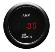 AMPERMETRE ŞÖNTLÜ 52 mm SİYAH/SİYAH