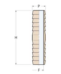 PİRİNÇ UZUN HORTUM EKİ 12 mm