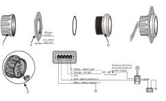 VOLTMETRE DİJİTAL 8-32V 52 mm KROM/BEYAZ
