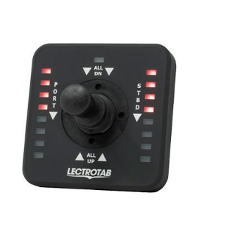 GÖSTERGELİ JOYSTICK FLAP KONTROL PANELİ TEK/ÇİFT İSTASYON 12V/24V (FLYBRIDGE İÇİN İKİNCİ JLC11 KUMANDA SATIN ALINMALIDIR)