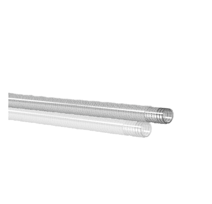 ÇELİK TELLİ VE ÖRGÜLÜ SU HORTUMU ŞEFFAF 38 MM // GIDA KALİTESİ UE 10/2011 FOR SIMULANT TYPE A-B-C-D1 ISO 1307