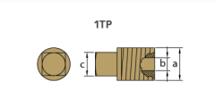 CATERPILLAR TAPA th. 3/8'' bspt