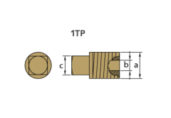 CATERPILLAR TAPA th. 1/4'' bspt